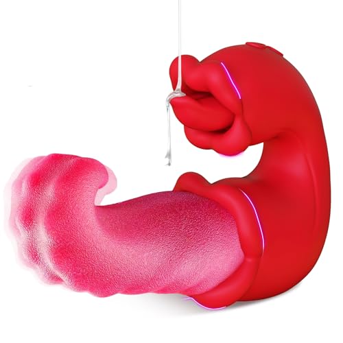 Wet Smooches Silicone Mouth Licking Flicking Tongue Vibrator