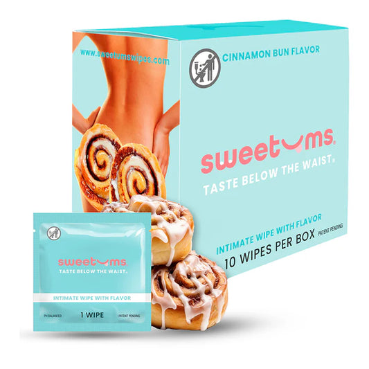 Sweetums Intimate Wipes Cinnamon Bun